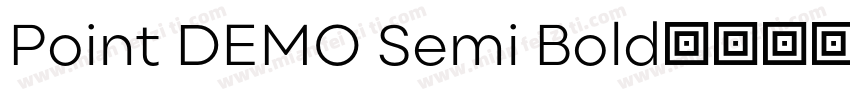 Point DEMO Semi Bold字体转换